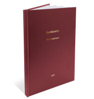 DIN A4 Hardcover Light bordeaux - Prägung gold