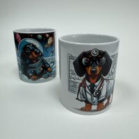 Comouth Keramik Dackeltasse