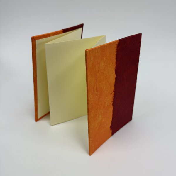 Leporello mit Buntpapier bezogen 13x18cm
