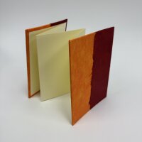 Leporello mit Buntpapier bezogen 13x18cm
