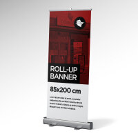 Roll-Up Rollup | 85cm x 200cm | Druck auf Folie