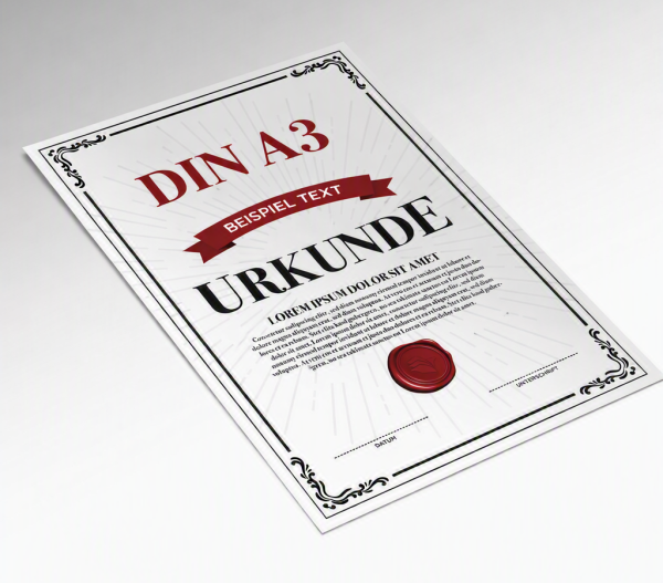 DIN A3 (420x297mm) Postkarte/Flyer/Urkunde o.ä. einseitig, 300g |  300g BioTop