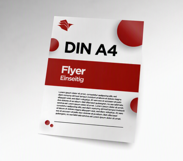DIN A4 (210x297mm) Flyer/Poster einseitig |