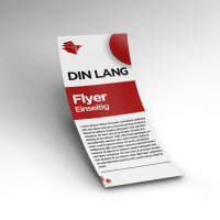 DIN Lang (210x99mm) Flyer einseitig |