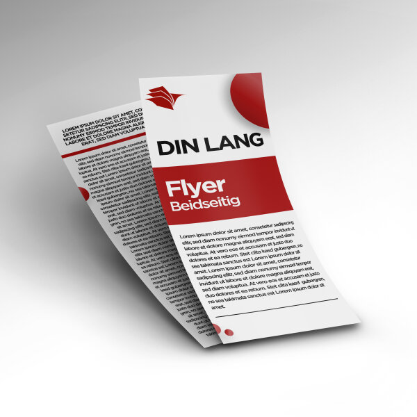 DIN Lang (210x99mm) Flyer doppelseitig |