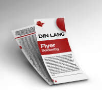 DIN Lang (210x99mm) Flyer doppelseitig |